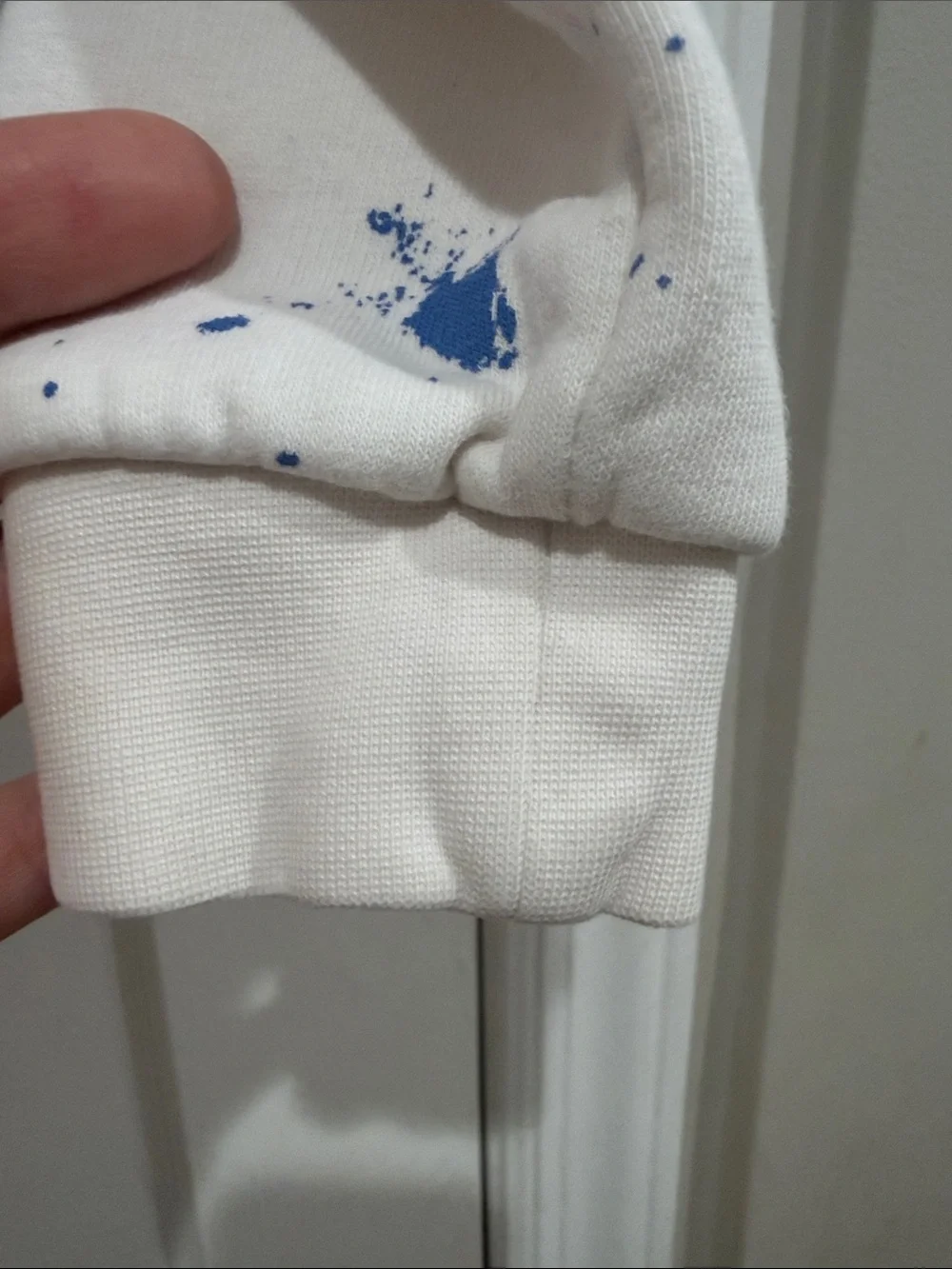 Ralph Lauren White Polo Bear Paint-Splatter Hoodie for Kids
